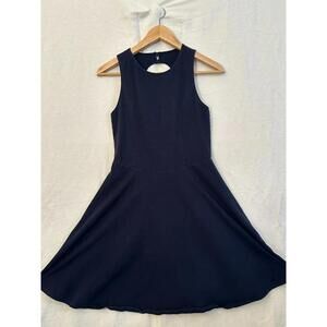 Hollister Navy Blue Fit & Flare Mini Dress - Cutout Back - Women’s Size Medium